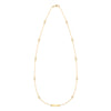 1 Nameplate & 10 Petite Opal Necklace in 14k Gold (October)