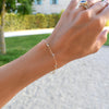 Bayberry 7 Aquamarine Bracelet in 14k Gold (March)