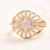 Palmer Diamond Dome Ring in Solid 14k Gold