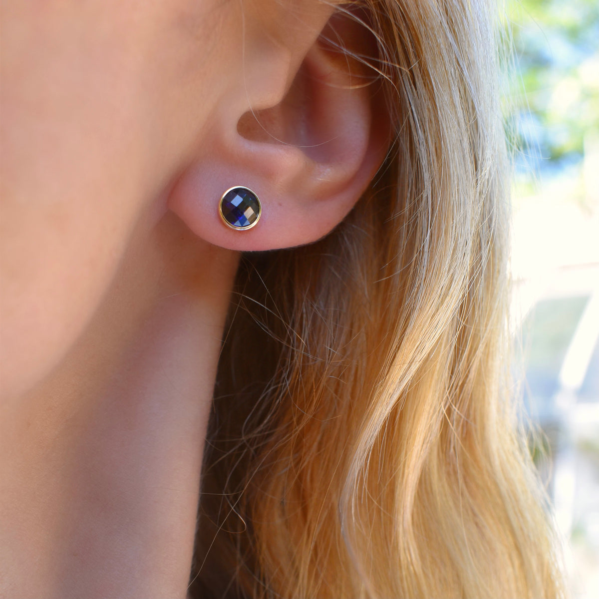 Earrings & Studs, Dark Blue And Dark Pink earring studs combo offer