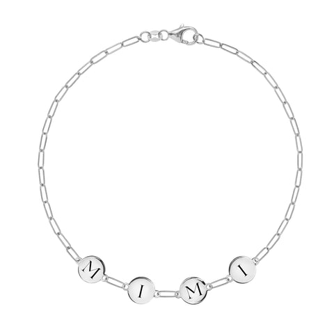 MIMI Bracelet on Adelaide Mini in 14k Gold - White Gold