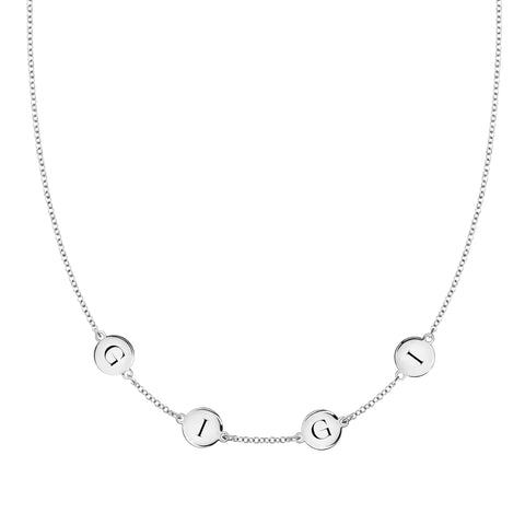 GIGI Necklace in 14k Gold - White Gold