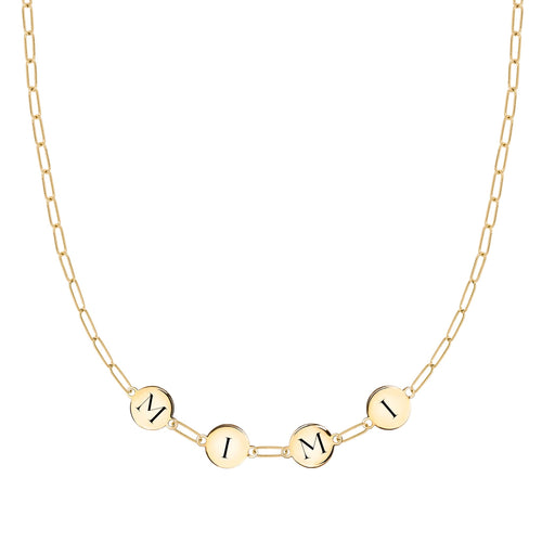 MIMI Necklace on Adelaide Mini in 14k Gold