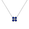 Greenwich 4 Sapphire & Diamond Necklace in 14k Gold (September)