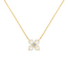 Greenwich 4 Opal & Diamond Necklace in 14k Gold (October)