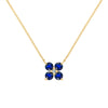 Greenwich 4 Sapphire & Diamond Necklace in 14k Gold (September)