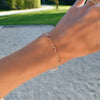 Bayberry 7 Pink Sapphire Bracelet in 14k Gold (October)