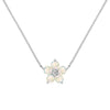 Greenwich Flower Opal & Diamond Necklace in 14k Gold (October)