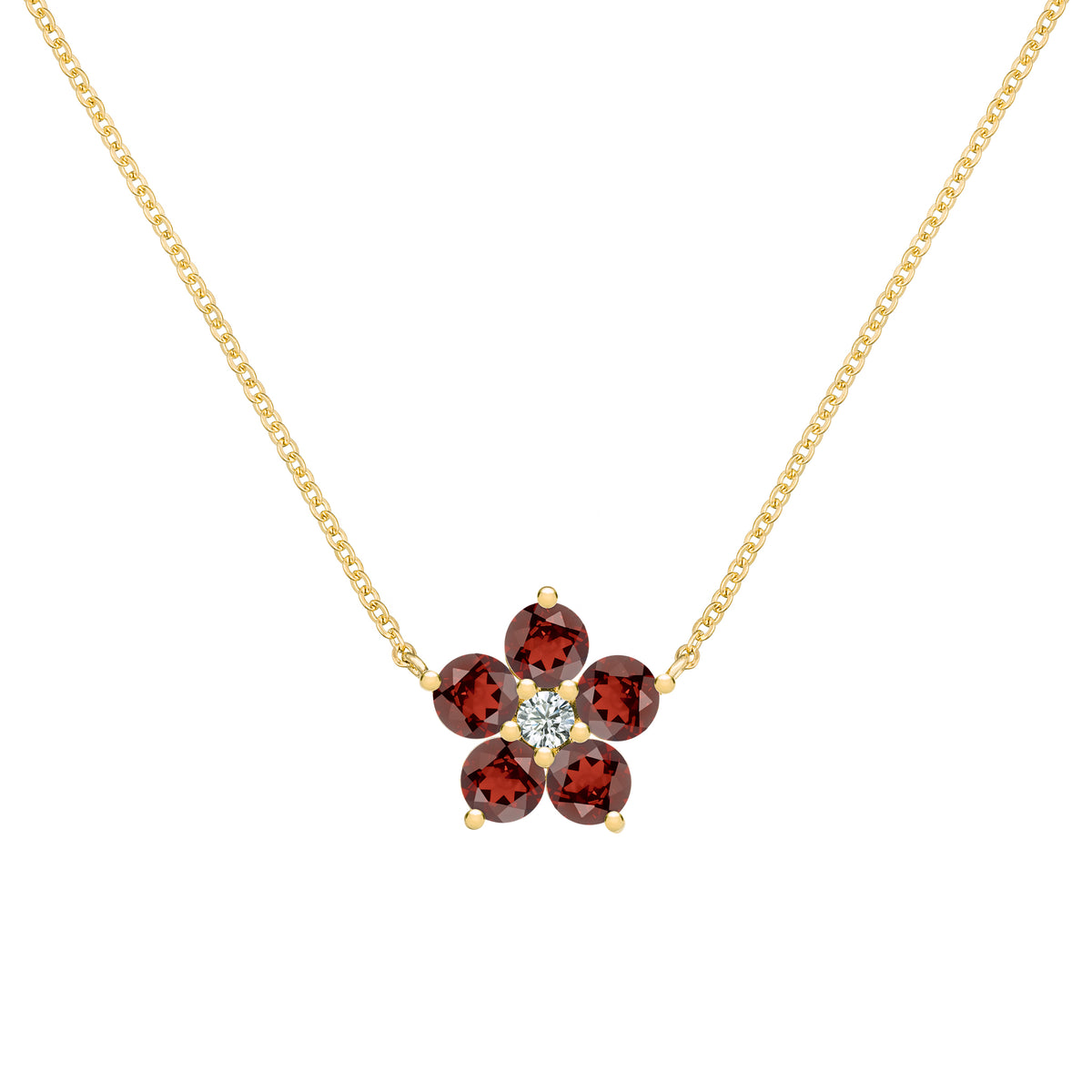 Ruby on sale flower necklace