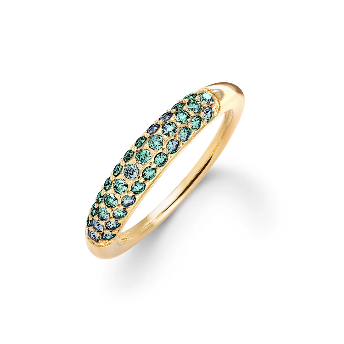 Adelaide Pavé Alexandrite Ring in 14k Gold (June)