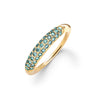 Adelaide Pavé Marine Diamond Ring in 14k Gold
