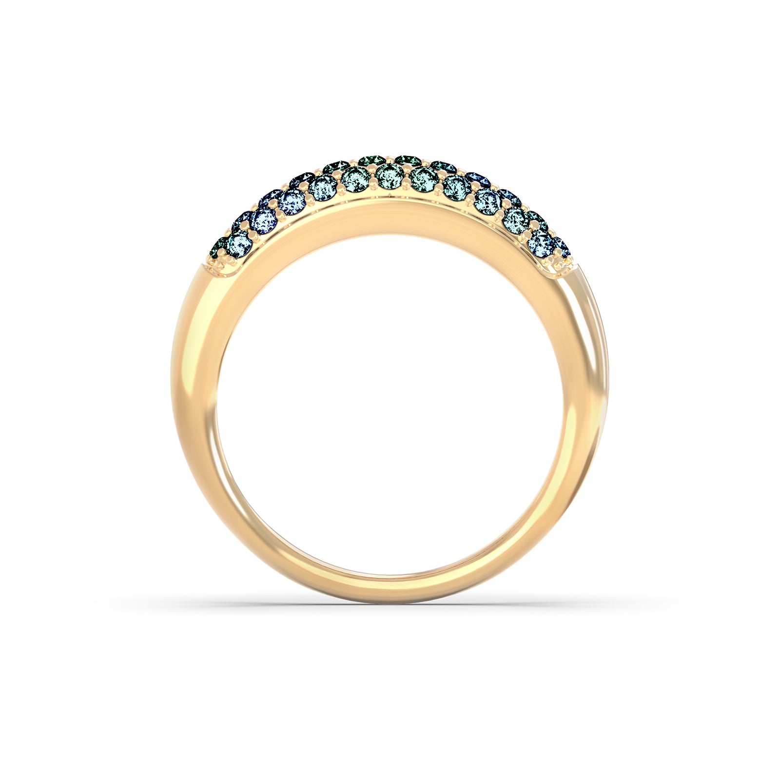 Adelaide Pavé Alexandrite Ring in 14k Gold (June)