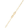 Flat Aquarius Pendant with Adelaide Mini Chain in 14k Gold