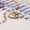 Rosecliff Diamond & Amethyst Stackable Ring in 14k Gold (February)