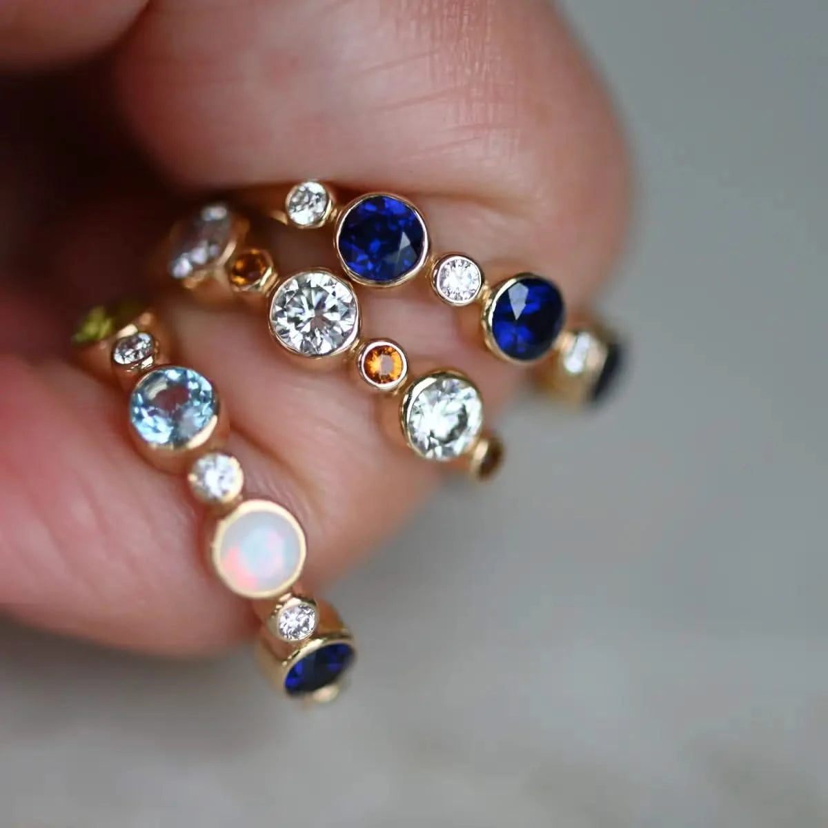 Barrington Birthstone Band Ring in 14k Gold