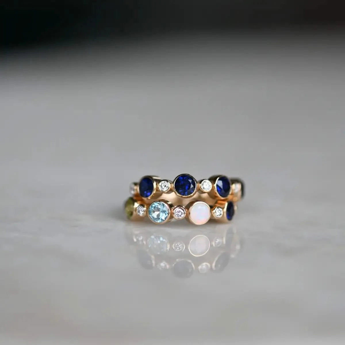 Barrington Birthstone Band Ring in 14k Gold