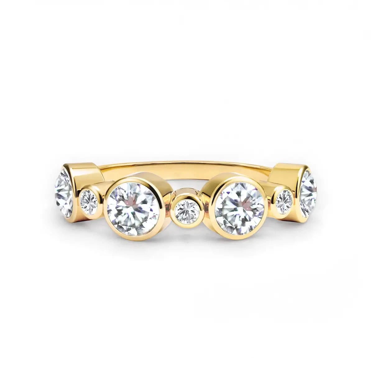 Barrington Diamond Band Ring in 14k Gold (April)