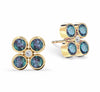Barrington Quatrefoil Alexandrite & Diamond Earrings in 14k Gold (June)