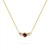 Barrington Ruby Necklace with Diamond Side Stones (July)