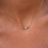 Barrington Diamond Necklace with Citrine Side Stones (November)