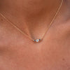 Barrington Diamond Necklace with Sapphire Side Stones (September)