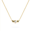 Barrington Diamond Necklace with Peridot Side Stones (August)