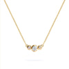 Barrington Diamond Necklace with Opal Side Stones (October)