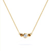 Barrington Diamond Necklace with Citrine Side Stones (November)