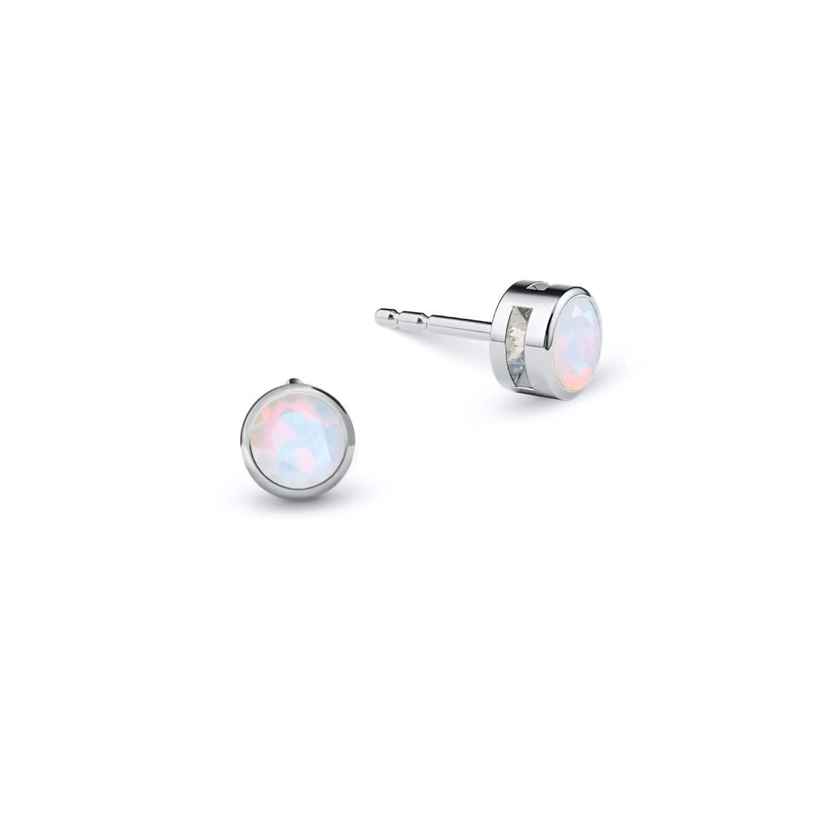 Barrington Opal Stud Earrings in 14k Gold (October)