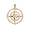 Compass Diamond Pendant in 14k Gold (April)