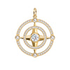 Compass Birthstone Pendant in 14k Gold