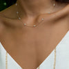 Bayberry Luxe 11 Diamond Necklace in 14k Gold (April)