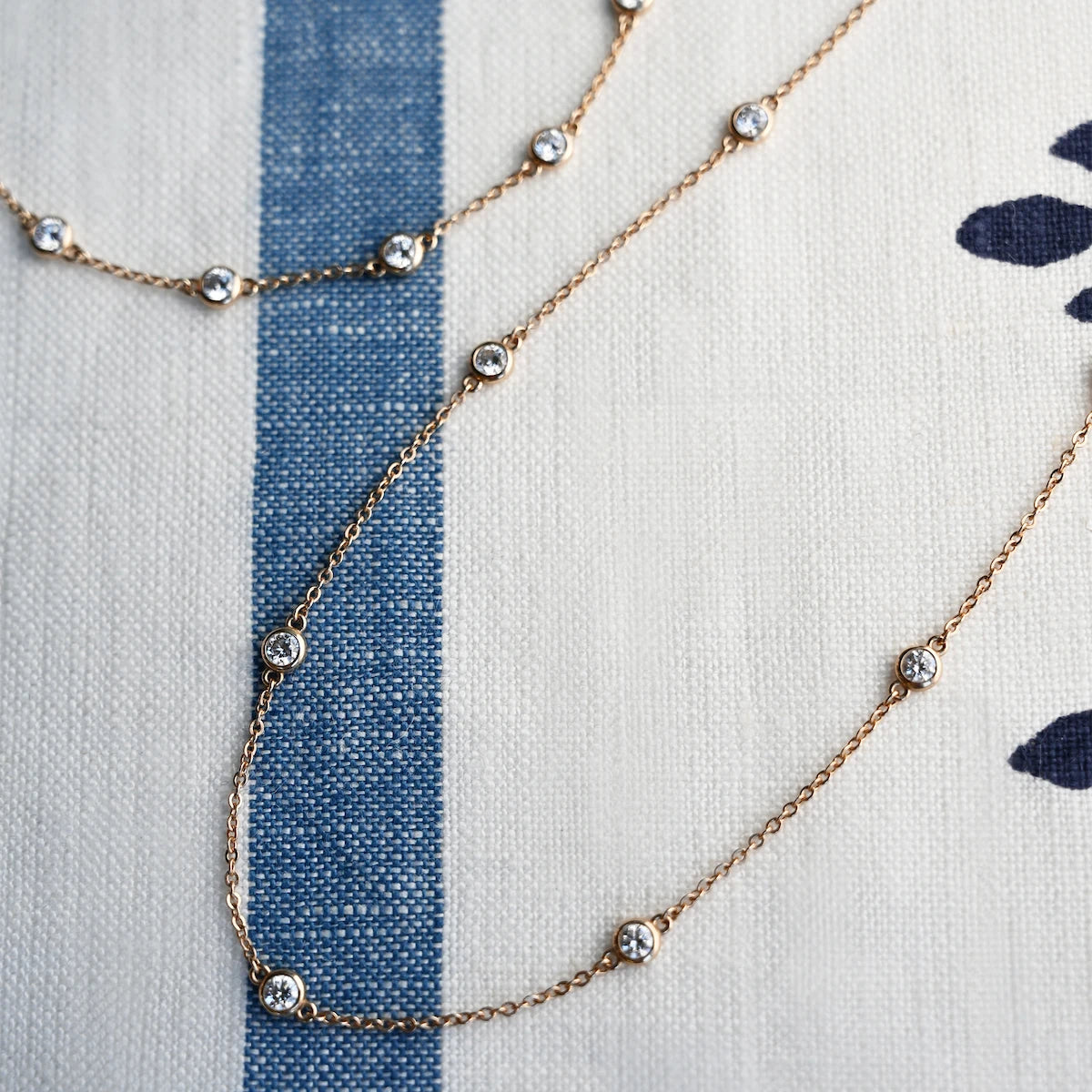 Bayberry Luxe 11 Diamond Necklace in 14k Gold (April)