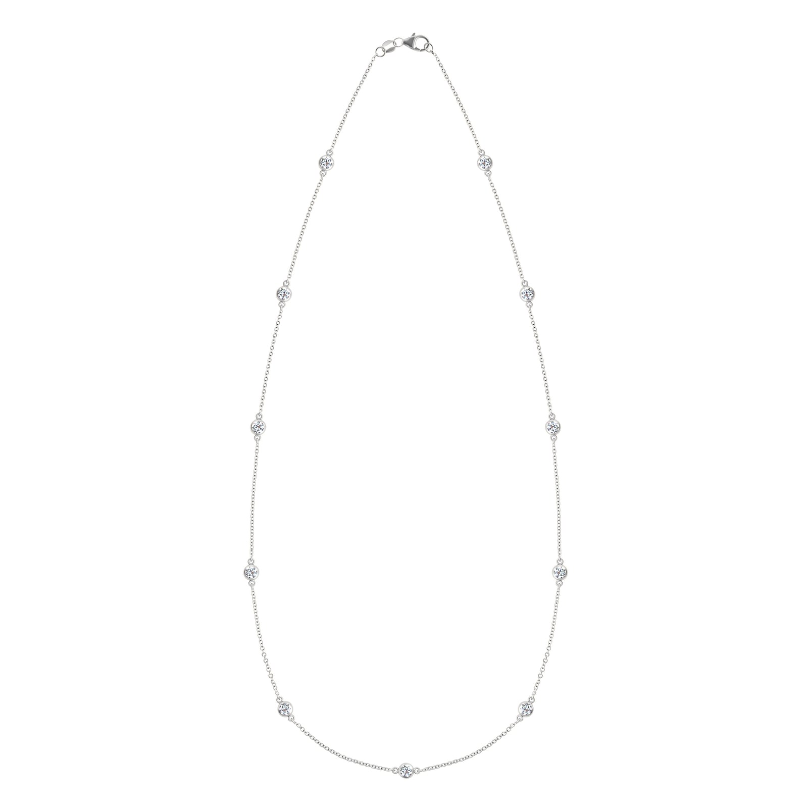 Bayberry Luxe 11 Diamond Necklace in 14k Gold (April)