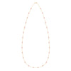 Bayberry Pink Sapphire Long Necklace in 14k Gold (October)