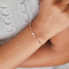 Bayberry Birthstone Cross Bracelet in 14k Gold