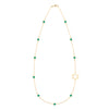 Bayberry Emerald Star of David Necklace in 14k Gold (May)