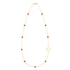 Bayberry Ruby Star of David Necklace in 14k Gold (July)