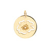 FREE Beach Rose Pendant in Solid 14k Gold