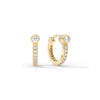 Diamond Huggie Hoops in 14k Gold (April)