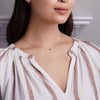 The Vault: Petite 1 Sapphire Necklace, Size X-Small White Gold