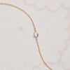 Petite 1 Moonstone Necklace in 14k Gold (June)