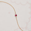 Petite 1 Ruby Bracelet in 14k Gold (July)