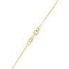 Flat Pisces Pendant with Classic Chain in 14k Gold
