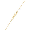Flat Gemini Pendant with Classic Chain in 14k Gold