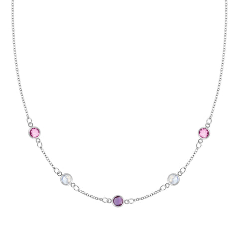 De-Lovely Necklace in 14k Gold - White Gold