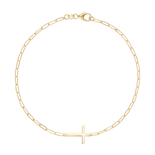 Cross Adelaide Mini Bracelet in 14k Gold