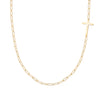 Cross Adelaide Mini Necklace in 14k Gold