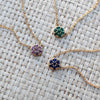 Rosecliff Emerald Mini Necklace in Solid 14k Gold (May)