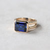 Warren Horizontal Sapphire Ring in 14k Gold (September)